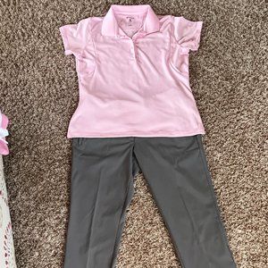 Womens Golf Outfit pants and shirt